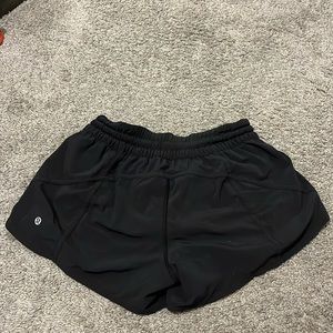Lululemon black shorts size 8, 4 inch inseam